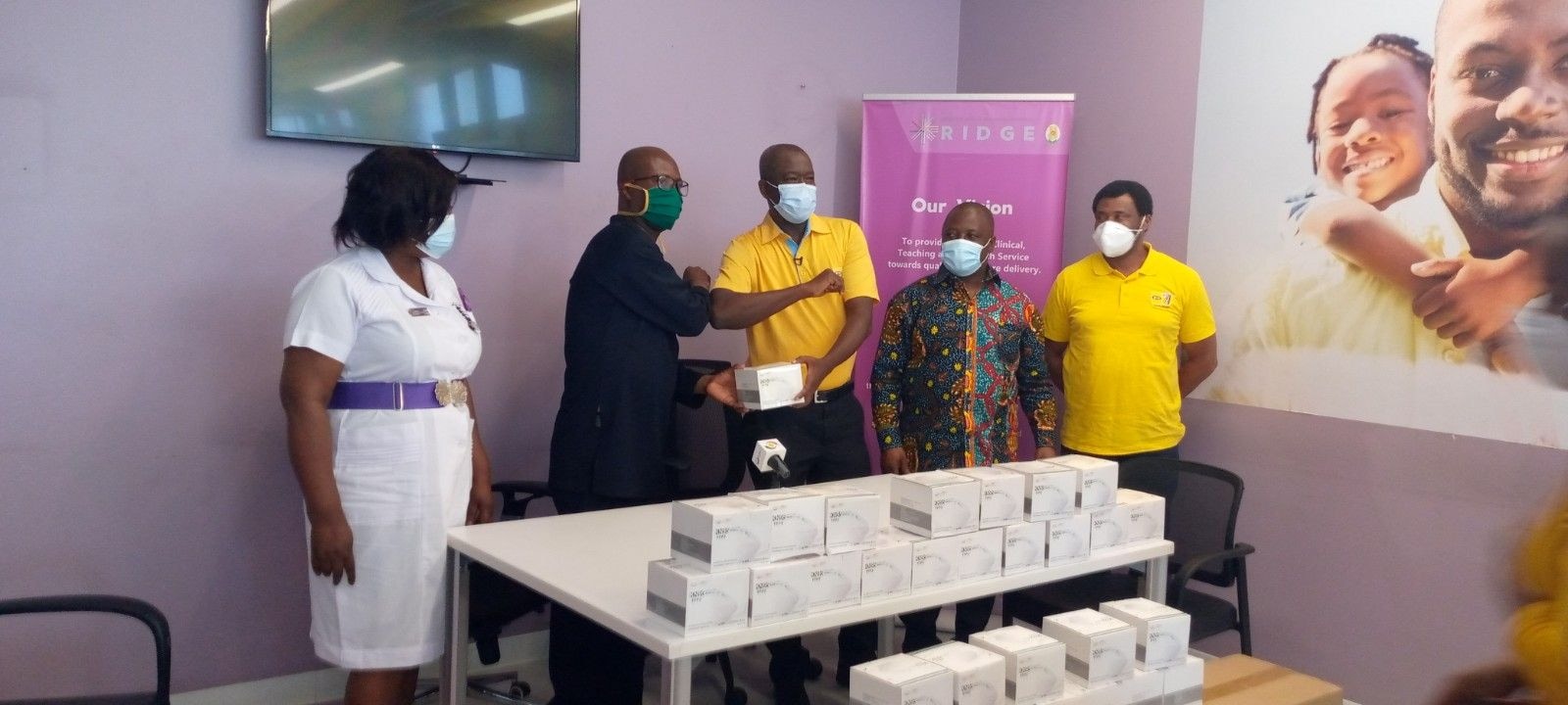 MTN donates 3,000 face masks to Ridge Hospital