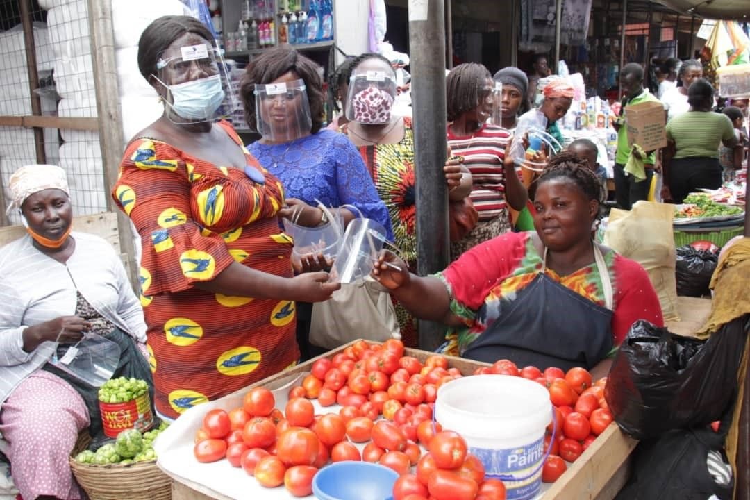 NanoLab Foundation donates 2,000 face shields to Ashaiman market women, porters