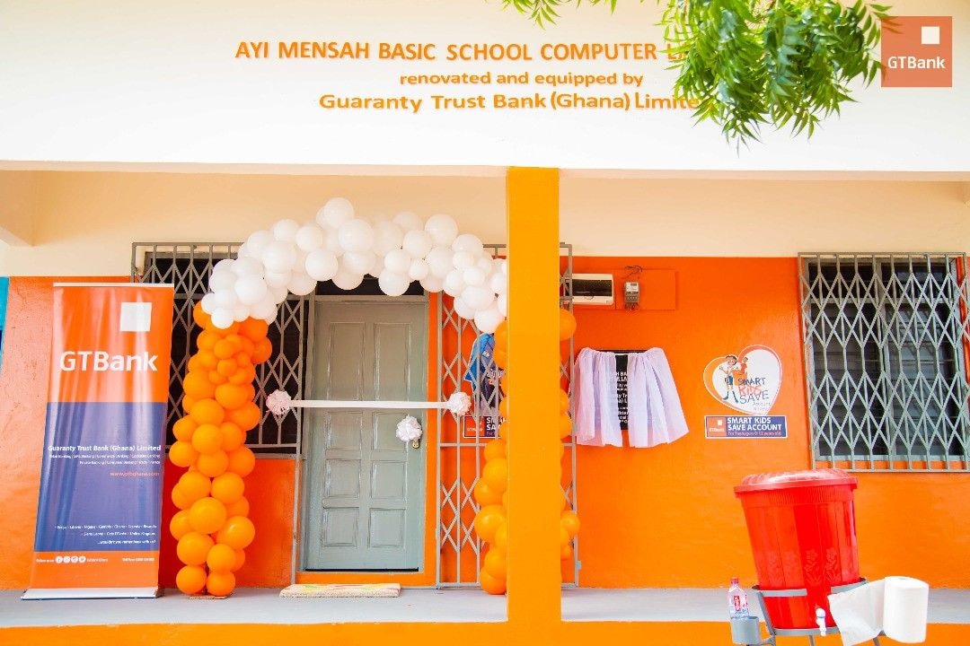 GT Bank hands over refurbished computer lab to Ayi Mensah Basic School