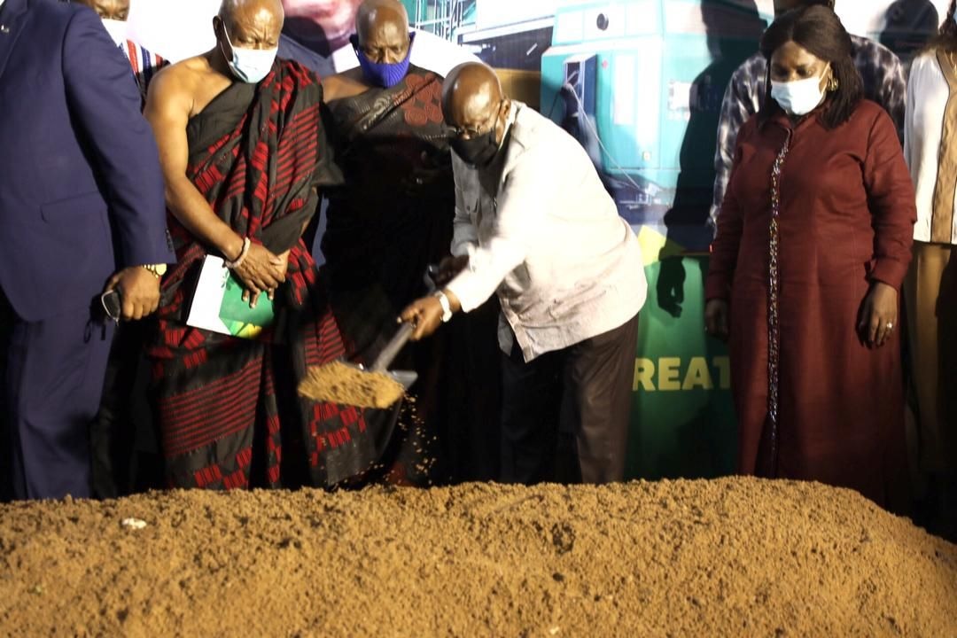 Prez cuts sod for Tema Sewer Network and Ashaiman Solid Waste plant