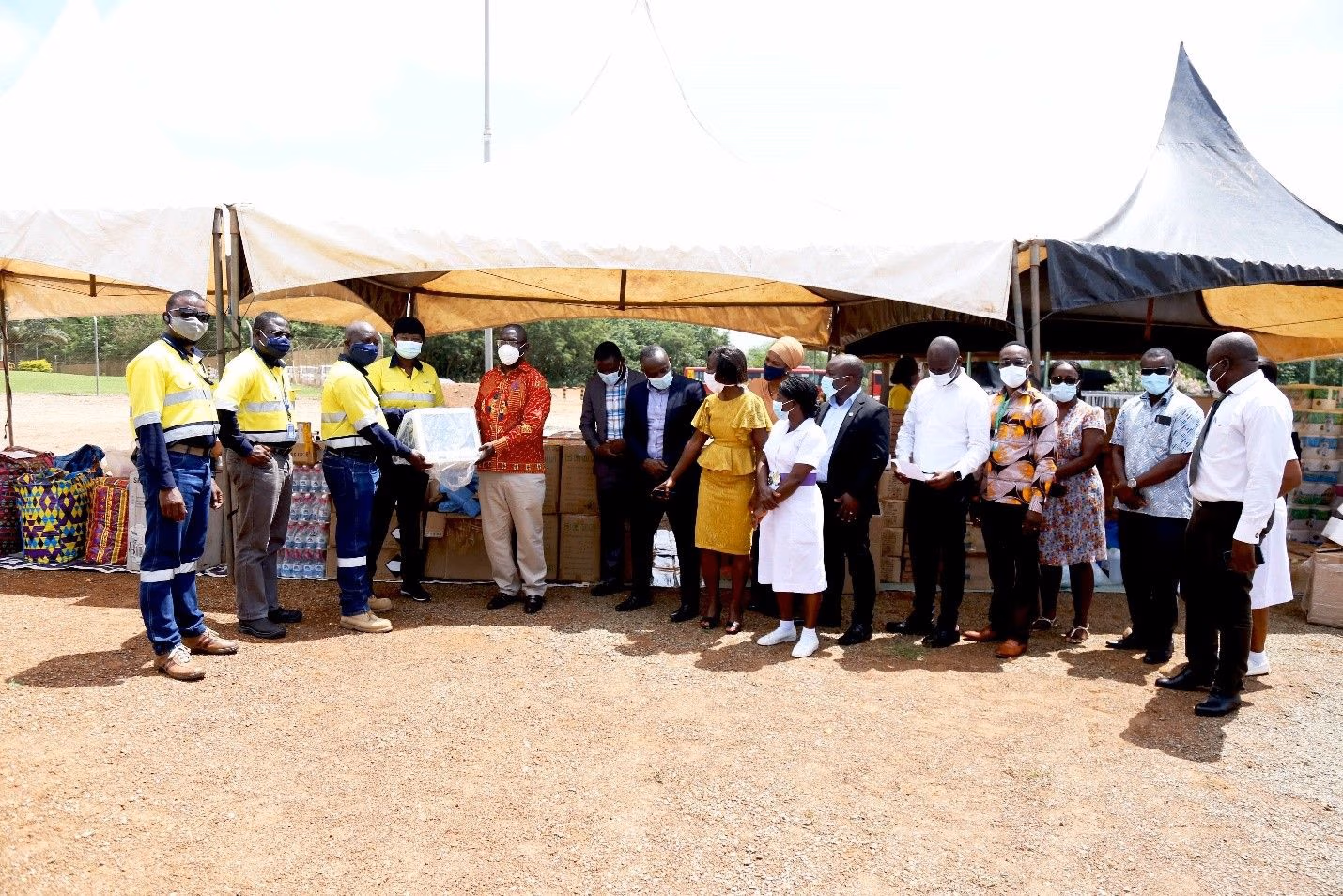 Newmont donates GH¢1.5m COVID-19 relief items to facilities in Bono & Ahafo