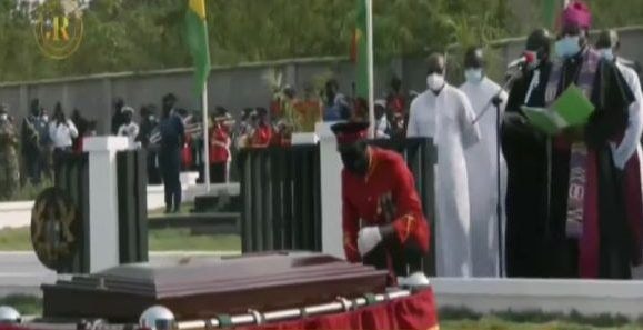 J.J Rawlings laid to rest at Military Cemetery (Photos)