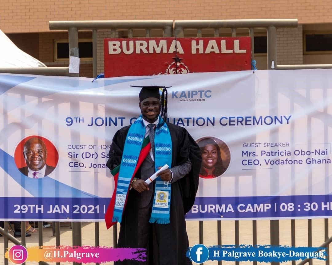 Palgrave Boakye-Danquah bags master degree in Conflict, Peace and Security management