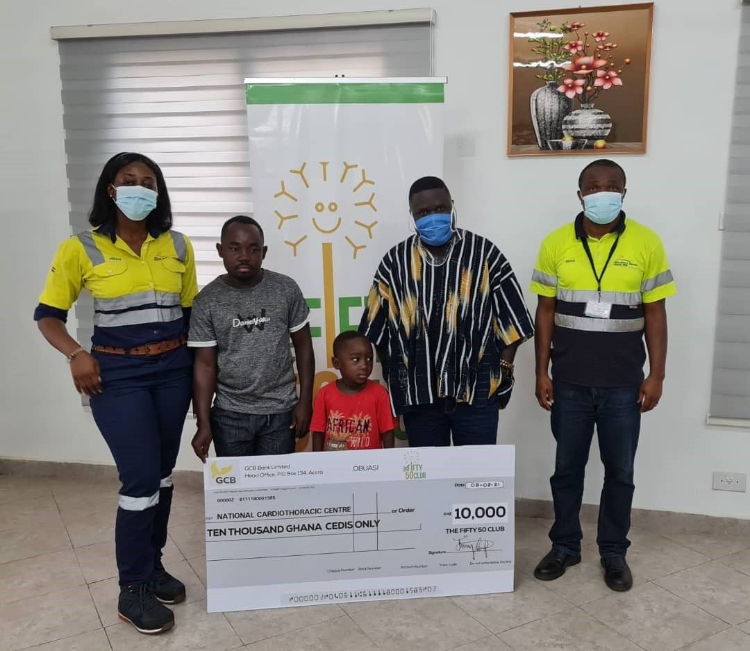 Club Fifty 50 donates to save a heart failing child