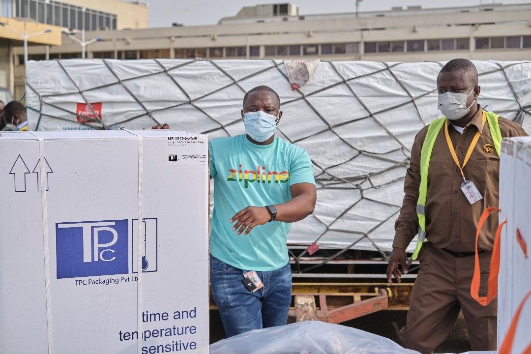 Zipline, UPS partner with Gov’t to deliver COVID-19 vaccines to health facilities