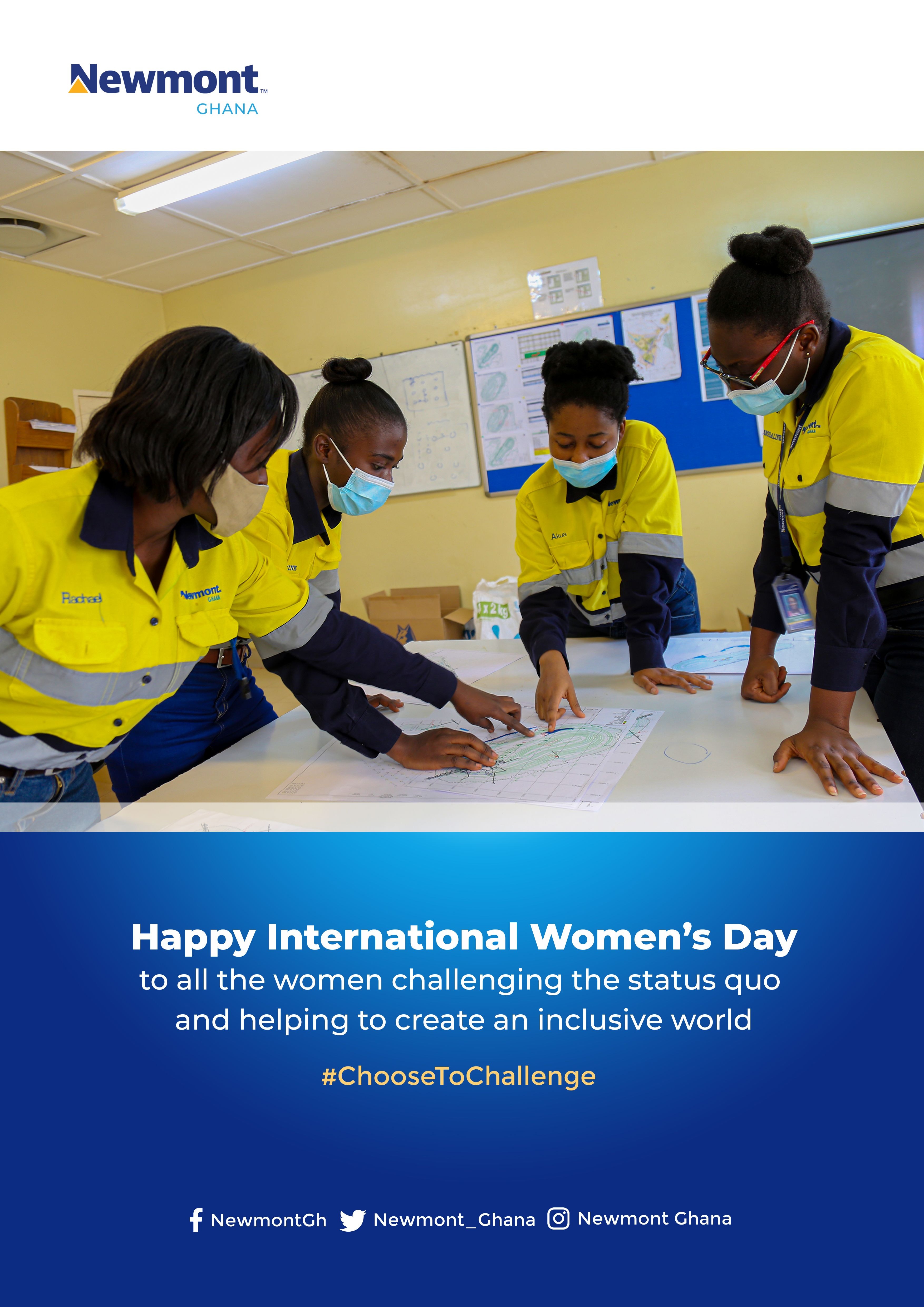 #IWD2021: Newmont Ghana’s Women & Allies Network supports host community schools in the fight against COVID-19