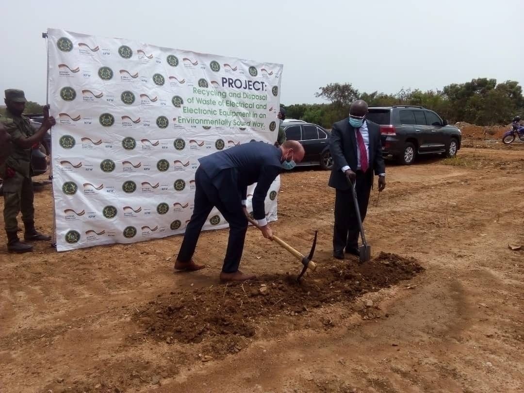 Environment Minister cuts sod for construction of E-Waste plant in Accra