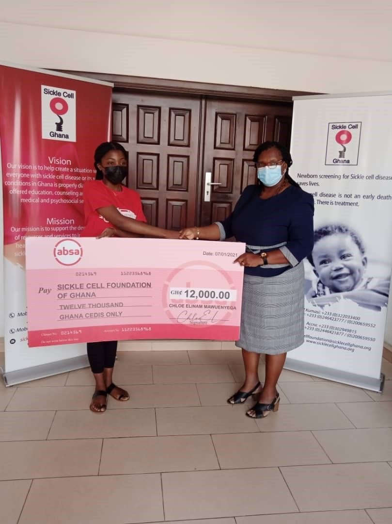 Sickle Cell Foundation receives support from SOS student