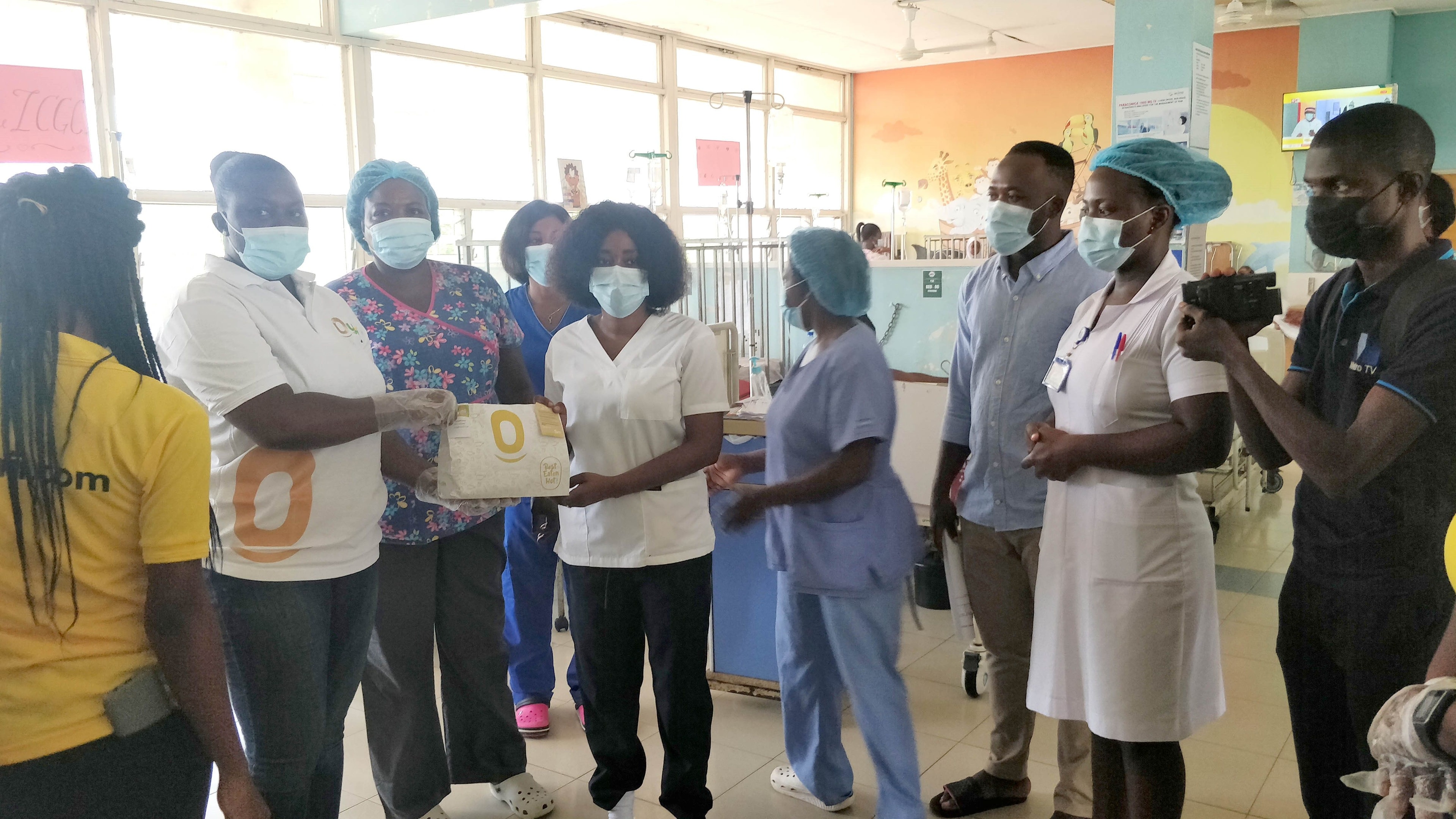 Oyenii donates to Korle Bu Child Health