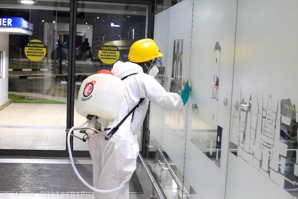 We’ve intensified disinfection at airports’