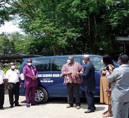 Ofori Panin SHS gets new bus from 1984 year-group
