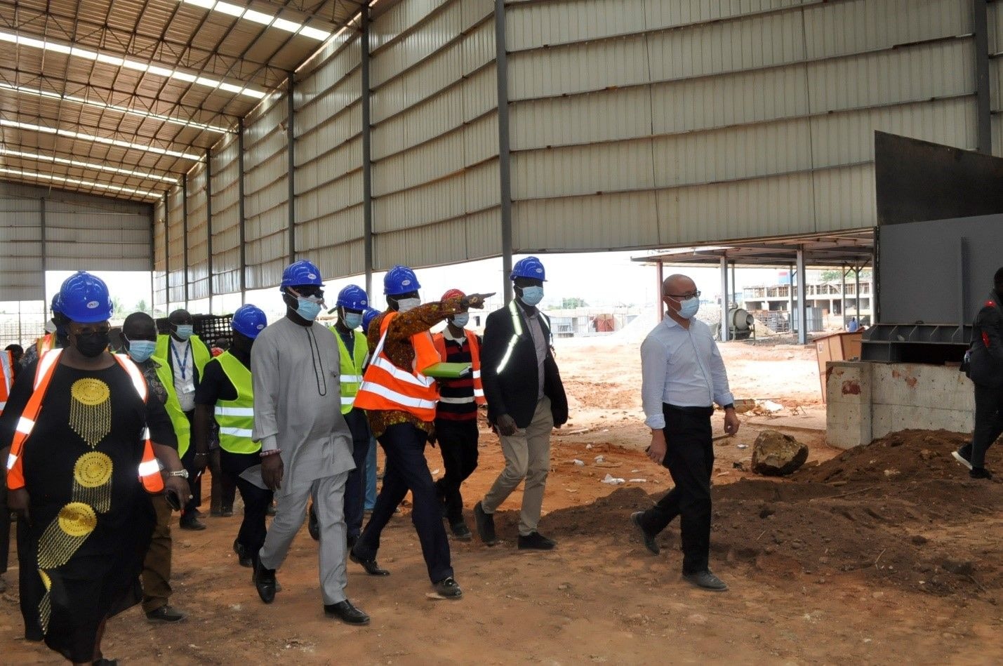 MPs fact finding mission to new cement factory at Weija