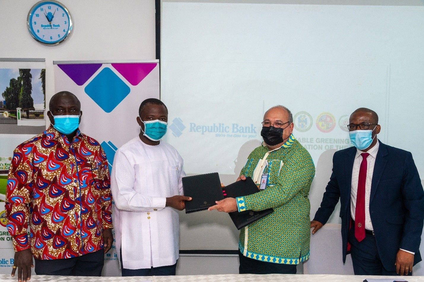 Republic Bank signs MoU with AMA to beautify AU Square