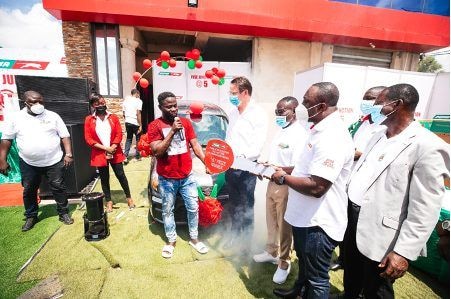Puma Energy Fise Station rewards taxi driver with a car