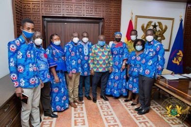 Leadership of CUA pays a courtesy call on Nana Addo
