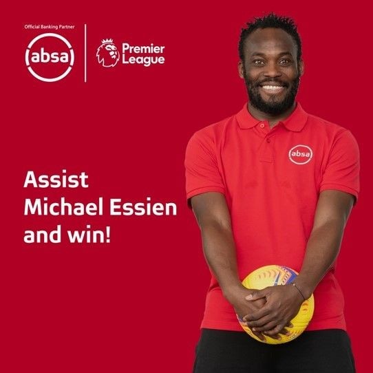 Absa Bank partners Michael Essien for EPL Ultimate Assist Challenge