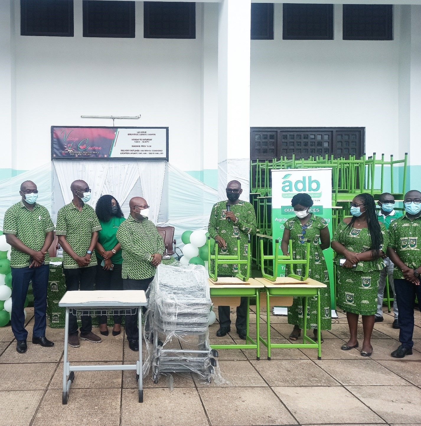 ADB donates GH¢50,000 to Akuafo Hall Furniture Project