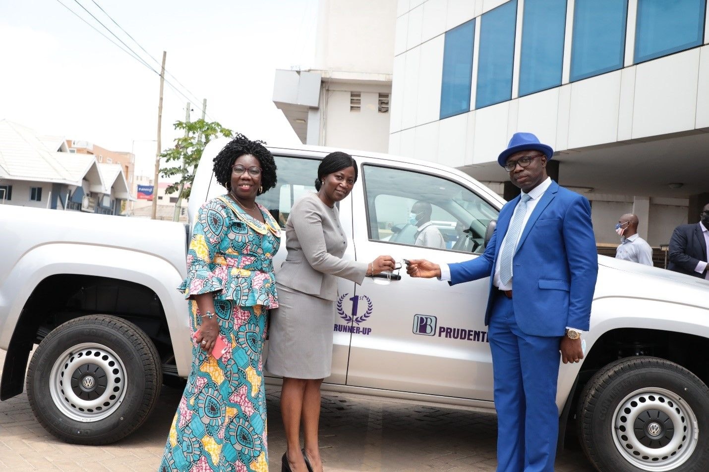 Prudential Bank donates vehicle to reward first runner-up of teacher prize
