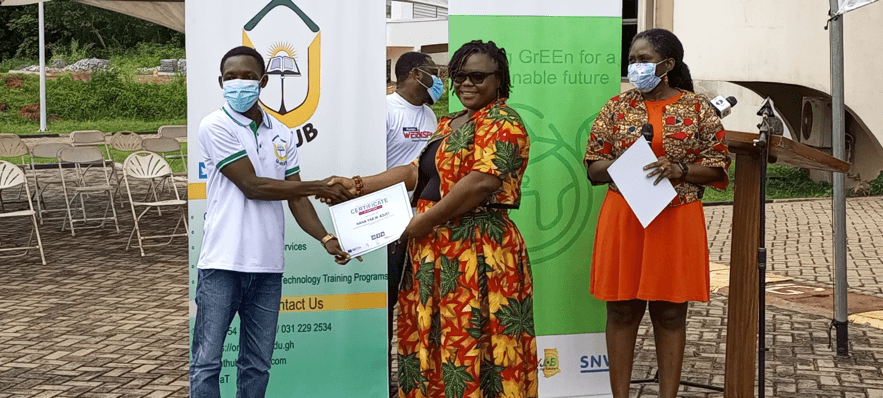 10 MSMEs graduates from SNV’s GrEEn Incubation project at UMaT’s U-Hub