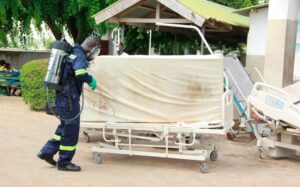 PREVENTING 4TH WAVE OF COVID-19: PEVAG extends free disinfection, fumigation to Keta Hospital