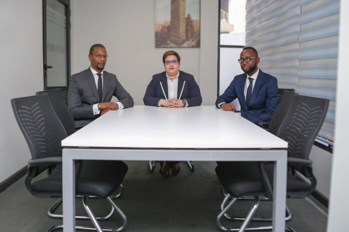From left Hafi Barry, Regional Head of Sales, Africa_ Meryem Habibi, Chief Revenue Officer_ and Nana Yaw Owusu Banahene, Ghana Country Manager for AZA Finance AZA Finance