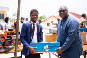 WAPCo presents start-up tools and scholarships to students in host communities