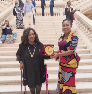 Nana Ama Adutwumwaa honoured for contributions toward menstrual hygiene campaign, women empowerment