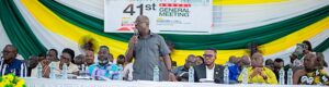 Amenfiman Rural Bank shareholders pat directors on the back