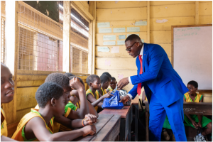 Kempinski Hotel Gold Coast City visits Accra Sempe Basic School