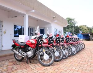 CRS donates motorcycles to boost maternal health emergency response in northern Ghana